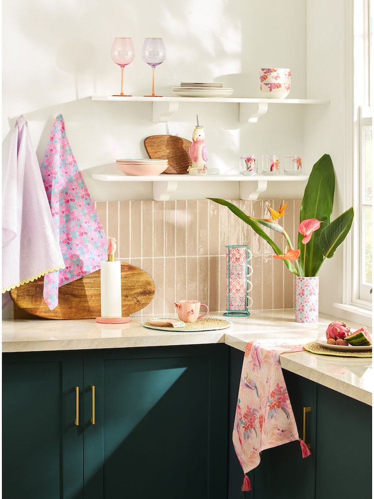 Pink Artist Floral Parrot Oil Bottle - Image 4 of 4