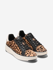Cole Haan Womens Animal Print GrandPro Top Spin Trainers - Image 2 of 6