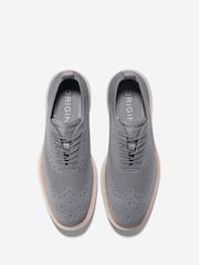 Cole Haan Mens Grey Originalgrand Remastered Stitchlite Wing Oxford Trainers - Image 5 of 6