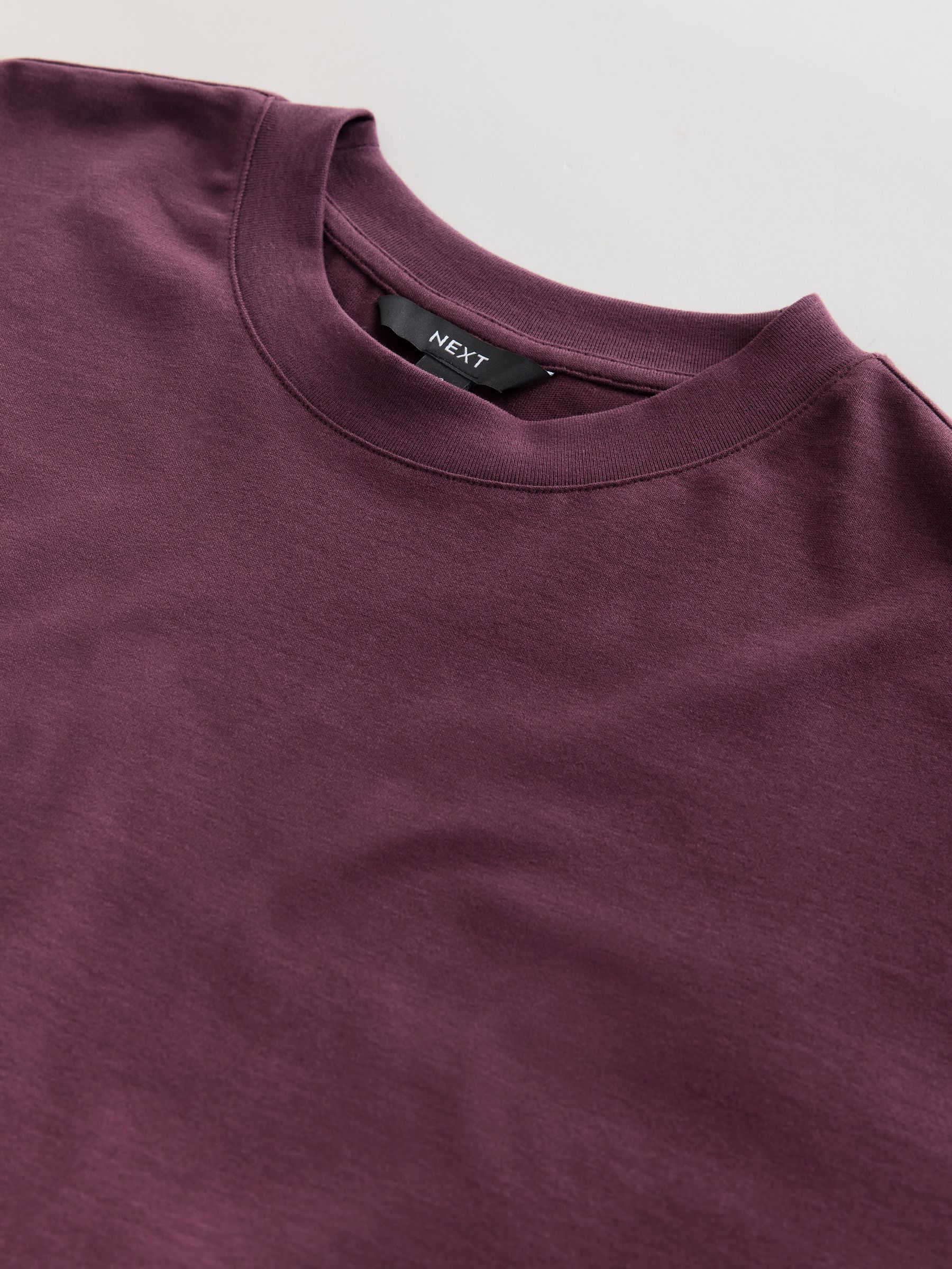 Buy Burgundy Red Short Sleeve Lace Hem T-Shirt from Next Canada