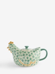 Sage Green Chicken Stacking Teapot and Teacup - Image 2 of 3