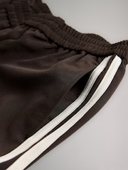 The Set 2 Pack Double Stripe Track Pants Chocolate Brown/Cream - Image 5 of 6