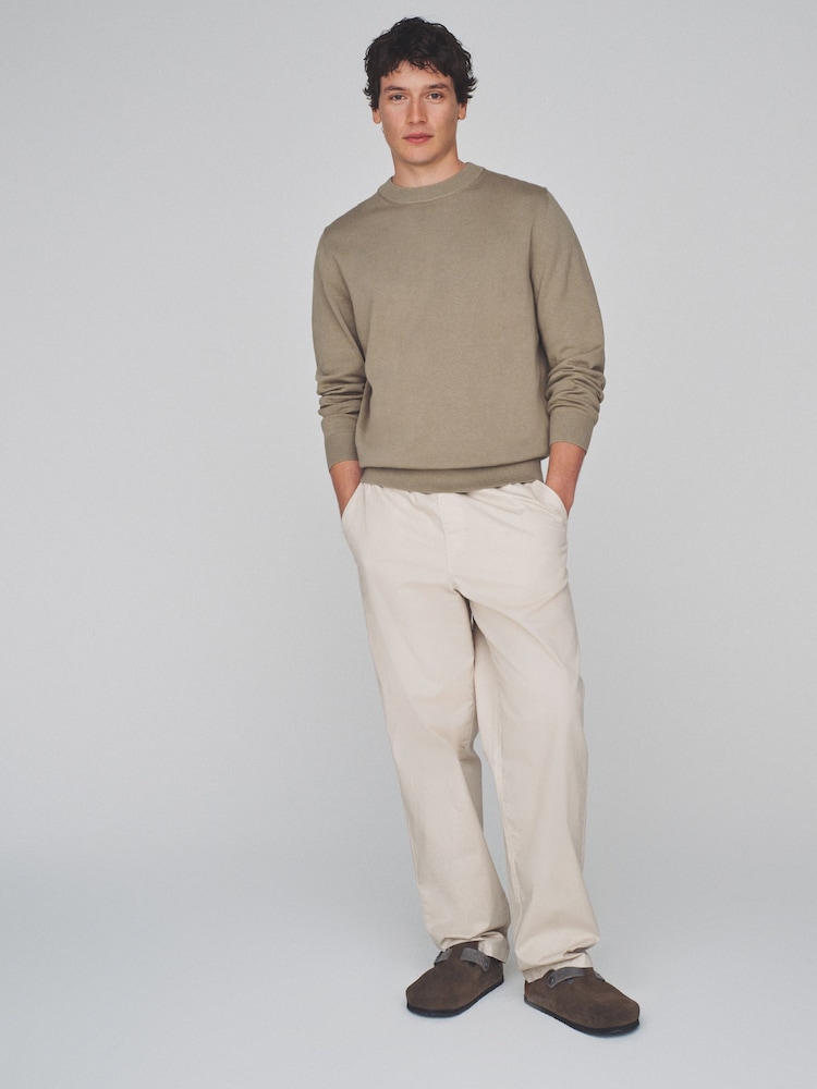 The Set 3 Pack Fine Gauge Cotton Crew Neck Jumper Blue/Green - Image 2 of 6