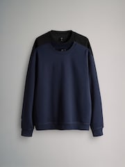 Preto/Azul marinho - Pacote 2 - The Set Crew Neck Relaxed Fit Sweat Top - Imagem 1 de 3