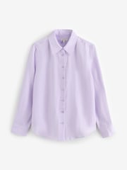Jigsaw Purple Classic Linen Shirt - Image 1 of 1