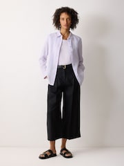 Jigsaw Purple Classic Linen Shirt - Image 3 of 6