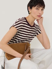 Jigsaw Brown Ava Suede Cross-Body Bag - Image 2 of 3