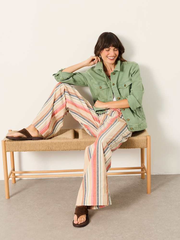 FatFace Tasha Green Denim Jacket - Image 5 of 5