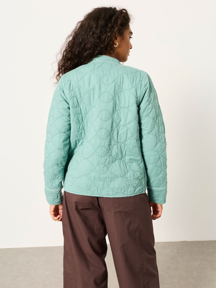 FatFace Green Quilted Jacket - Image 2 of 5