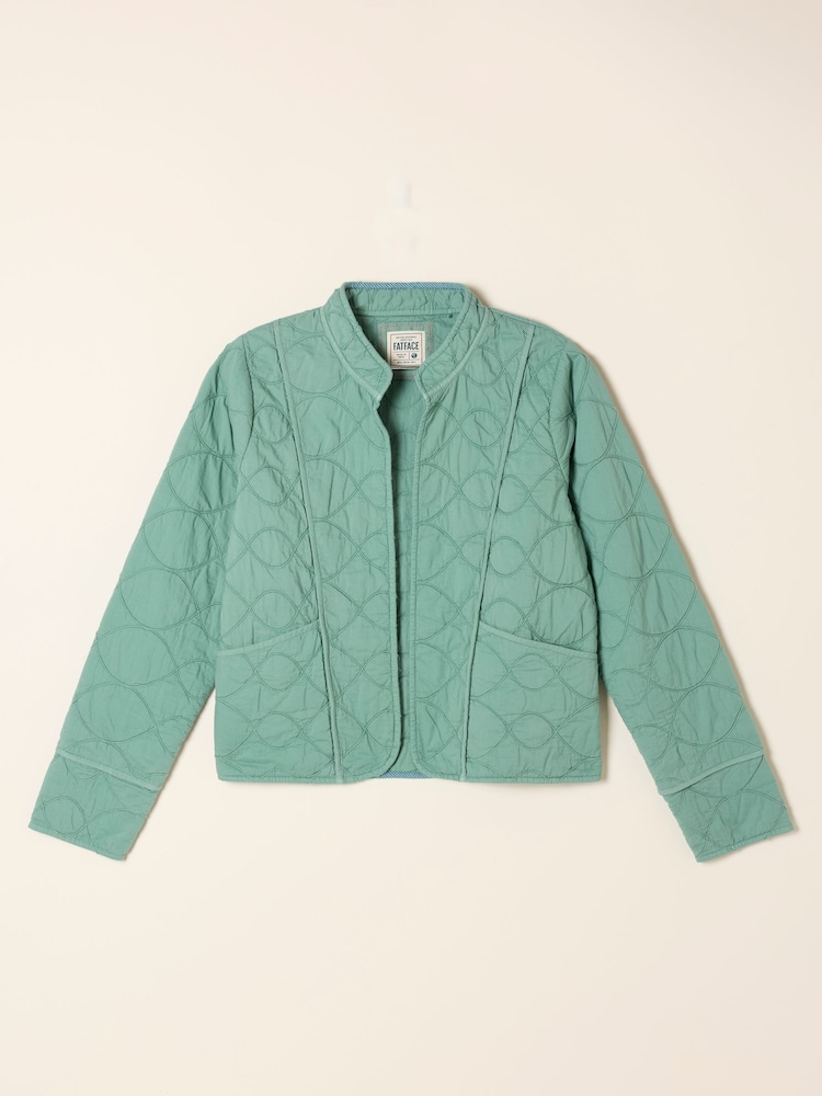 FatFace Green Quilted Jacket - Image 5 of 5