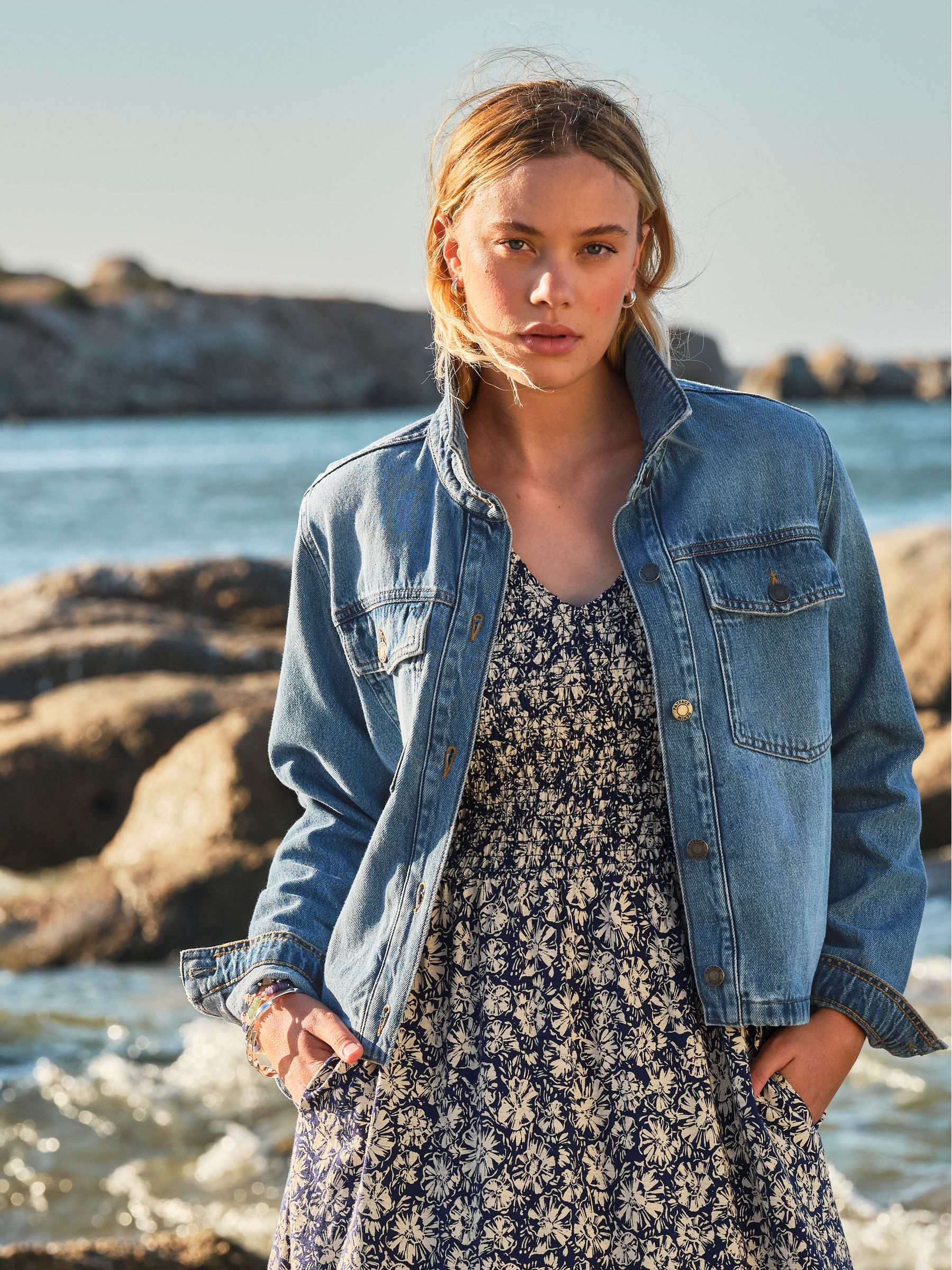Fat Face Fatface Thea Denim Vintage Denim Jacket