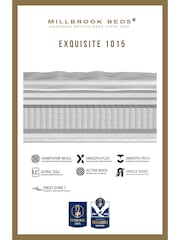 Millbrook Beds Exquisite 1015 Pocket Sprung Natural Firm Mattress - Image 6 of 6