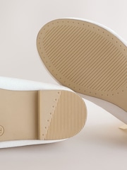 Ivory Satin Tie Ballerina Occasion Shoes - Image 3 of 6