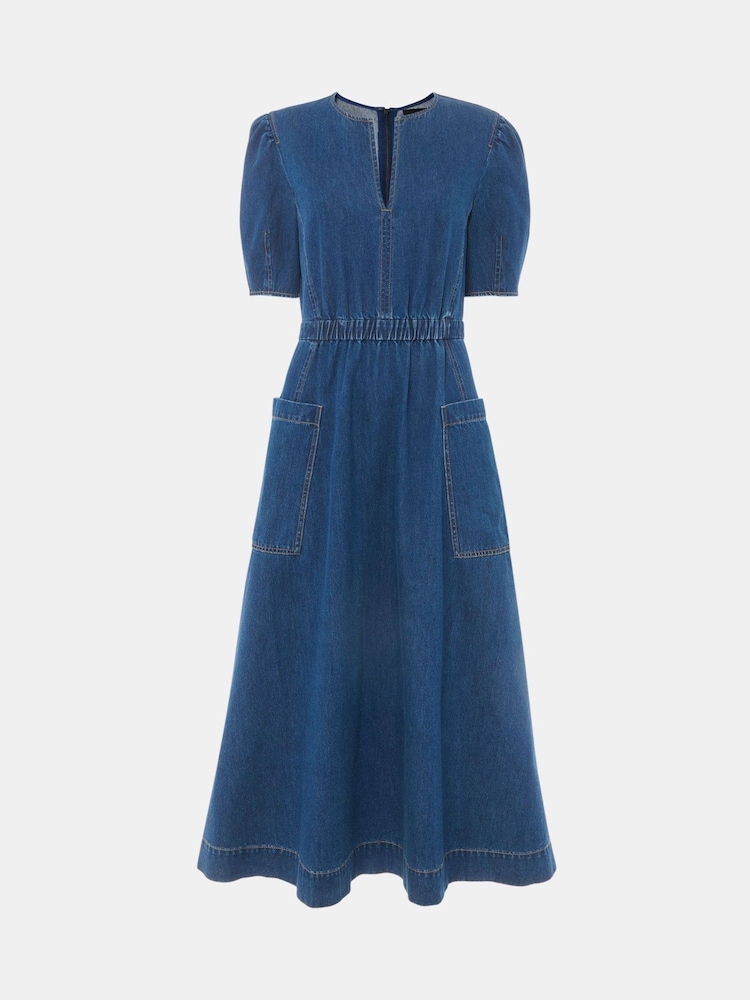 Whistles Midi Short Sleeve Dress - Imagem 5 de 5
