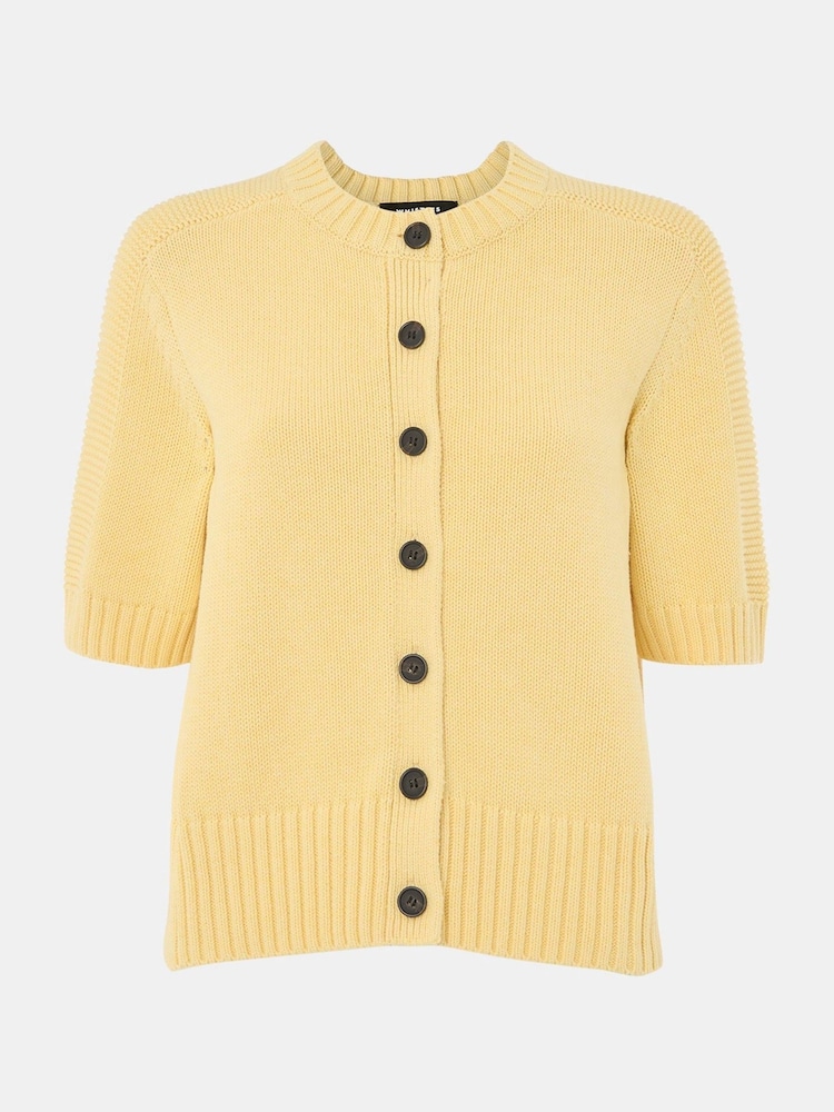 Cardigan de manga curta com botões Whistles - Imagem 5 de 5