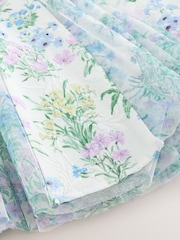 Blue Megan - Laura Ashley Textured Godet Dress - صورة 9 من 11