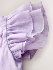 Laura Ashley Lilac Purple Petal Flower Dress - Image 8 of 8