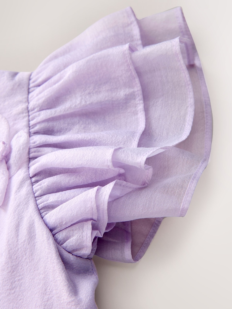 Laura Ashley Lilac Purple Petal Flower Dress - Image 8 of 8 Laura Ashley Lilac Purple Petal Flower Dress - Image 8 of 8