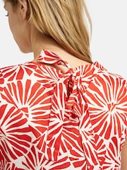 Smith & Soul Orange Sleeveless Dress With Volant Hem - Image 5 of 6