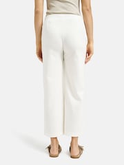 Smith & Soul Cream Cropped Jersey Pull On Trousers - Image 2 of 4