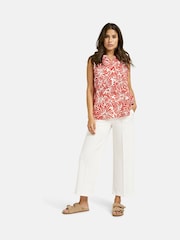 Smith & Soul Cream Cropped Jersey Pull On Trousers - Image 3 of 4