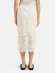 Smith & Soul Cream Crochet Midi Skirt - Image 2 of 4