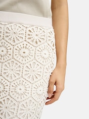 Smith & Soul Cream Crochet Midi Skirt - Image 3 of 4