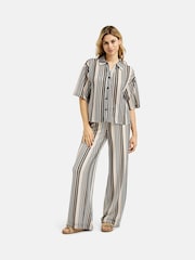 Smith & Soul Natural Striped Crochet Jersey Shirt - Image 2 of 4