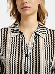 Smith & Soul Natural Striped Crochet Jersey Shirt - Image 4 of 4