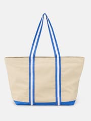 Joules Blue Oat Boat Club Tote Bag - Image 6 of 8