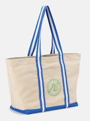 Joules Blue Oat Boat Club Tote Bag - Image 8 of 8