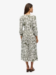 Superdry Green Woven Tiered Midi Dress - Image 2 of 7