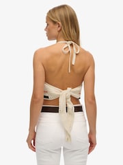 Top de ganchillo halter corto de Superdry - Imagen 2 de 7