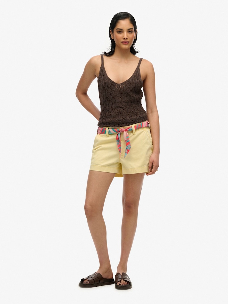 Superdry Yellow Classic Chino Shorts - Image 2 of 7