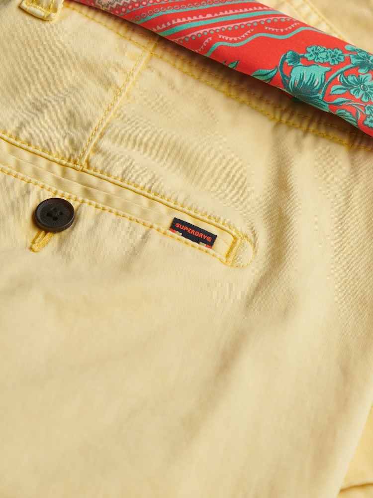 Superdry Yellow Classic Chino Shorts - Image 7 of 7