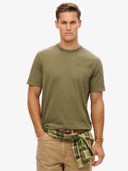 Superdry Green Utility Sport Graphic Print T-Shirt - Image 1 of 7