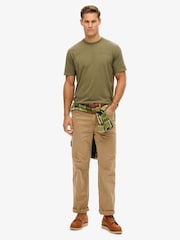 Superdry Green Utility Sport Graphic Print T-Shirt - Image 4 of 7
