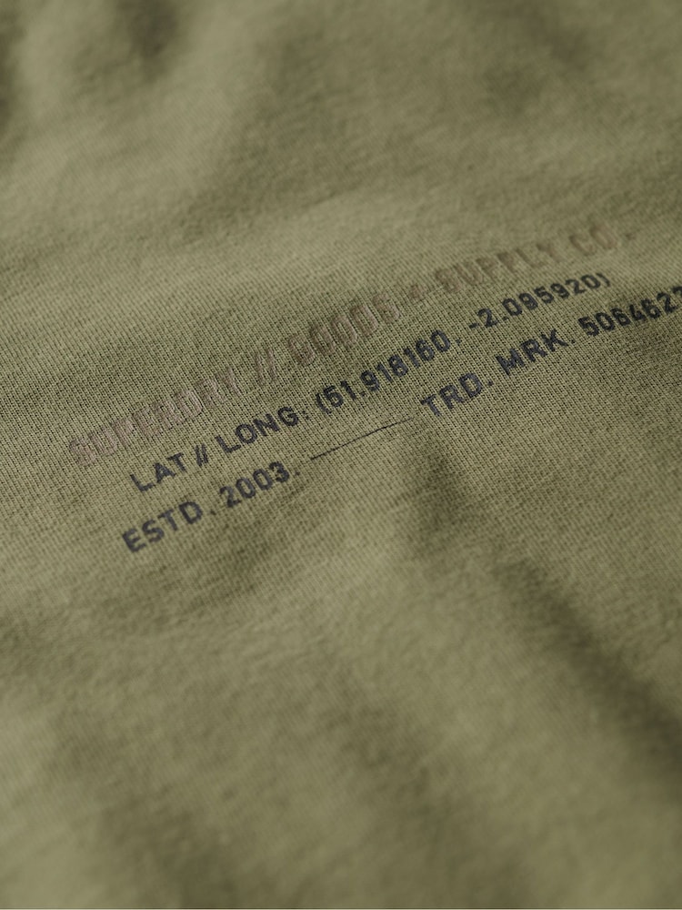 Superdry Green Utility Sport Graphic Print T-Shirt - Image 7 of 7