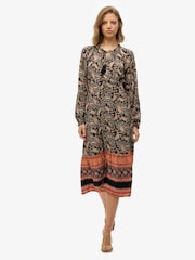Superdry Printed Long Sleeve Midi Dress - Bild 1 von 6