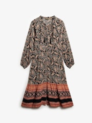 Superdry Printed Long Sleeve Midi Dress - Bild 5 von 6