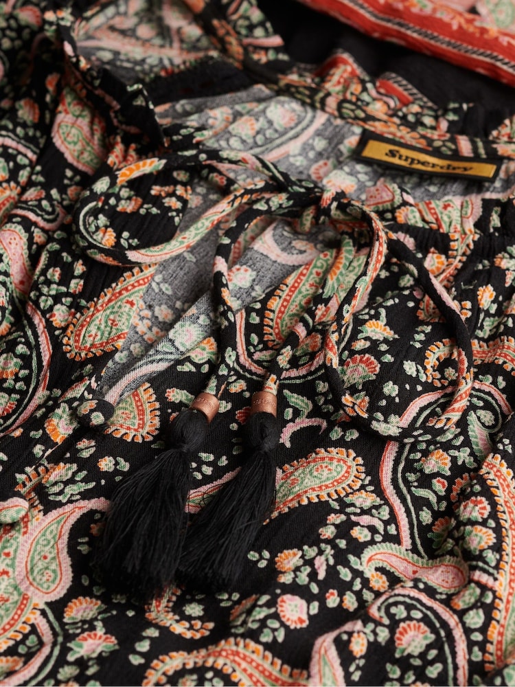 Superdry Printed Long Sleeve Midi Dress - Bild 6 von 6