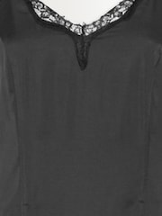 Rotate Black Satin Lace Maxi Dress - Image 7 of 7