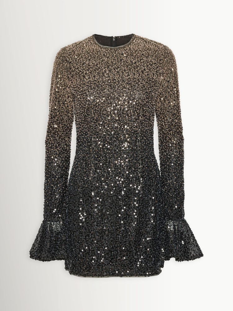 Buy Rotate Black Beaded Long Sleeve Mini Dress from Next Norway Buy Rotate Black Beaded Long Sleeve Mini Dress from Next Norway