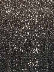 Rotate Black Beaded Long Sleeve Mini Dress - Image 6 of 6