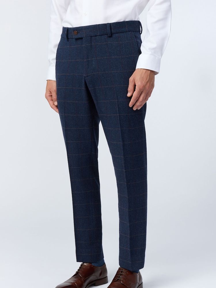Antique Rogue Blue Ezra Check Trousers - Image 1 of 2 Antique Rogue Blue Ezra Check Trousers - Image 1 of 2