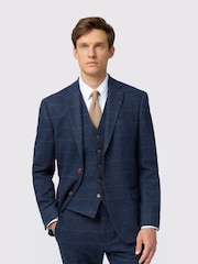 Antique Rogue Blue Ezra Check Jacket - Image 1 of 4