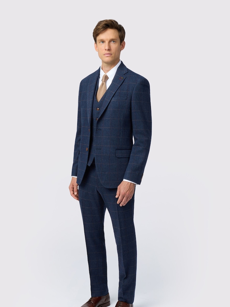 Antique Rogue Blue Ezra Check Jacket - Image 2 of 4 Antique Rogue Blue Ezra Check Jacket - Image 2 of 4