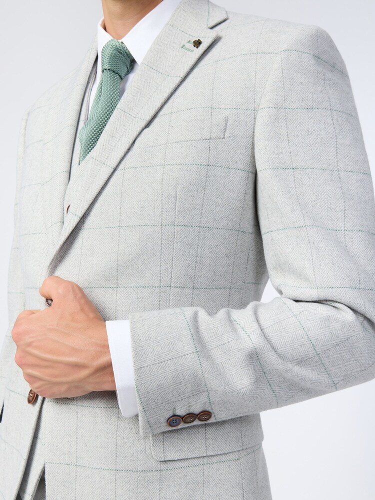 Antique Rogue Grey Alva Check Tweed Jacket - Image 5 of 5 Antique Rogue Grey Alva Check Tweed Jacket - Image 5 of 5