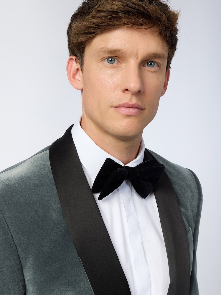 Antique Rogue Green Smoke Velvet Jacket - Image 3 of 3 Antique Rogue Green Smoke Velvet Jacket - Image 3 of 3