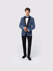 Antique Rogue Blue Smoke Velvet Jacket - Image 2 of 4